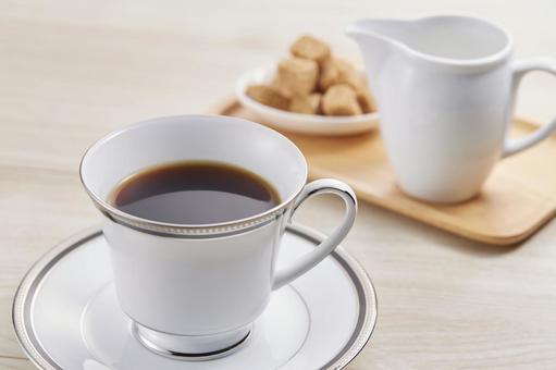 ホットコーヒー ブレンドコーヒー ホットコーヒー ブレンドコーヒー ホットコーヒー,一人前,ブラックの写真素材