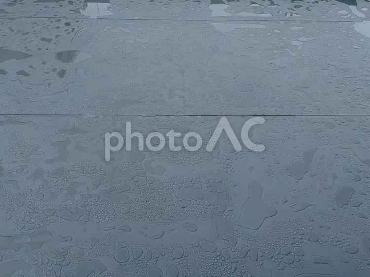 新規塩ビシートで水が浮いてる様子④ 塩ビ,シート,撥水の写真素材