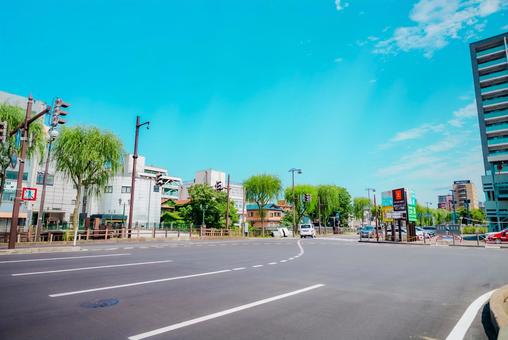 【秋田】秋田駅の周辺 2025 【秋田】秋田駅の周辺 2025 秋田,2025,晴天の写真素材