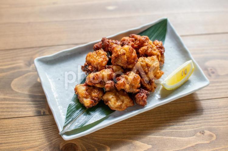 あんこうの唐揚げ　 あんこう,唐揚げ,盛り付けの写真素材