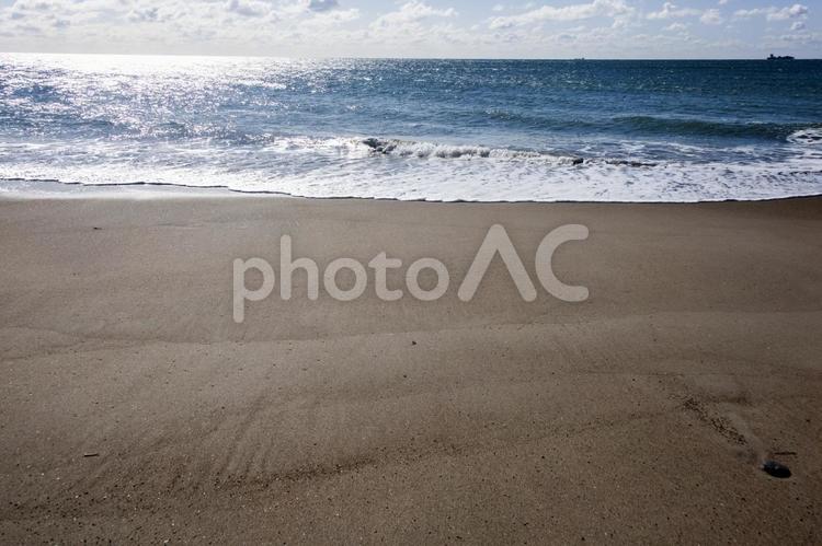 波打ち際15（田原市堀切町） 海岸,砂,浜の写真素材