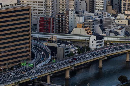 都市景観 都市景観 ステーションワン,淀屋橋,大阪の写真素材