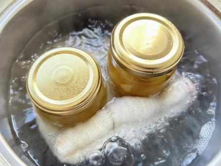 ジャム脱気 ジャム,手作り,自家製の写真素材