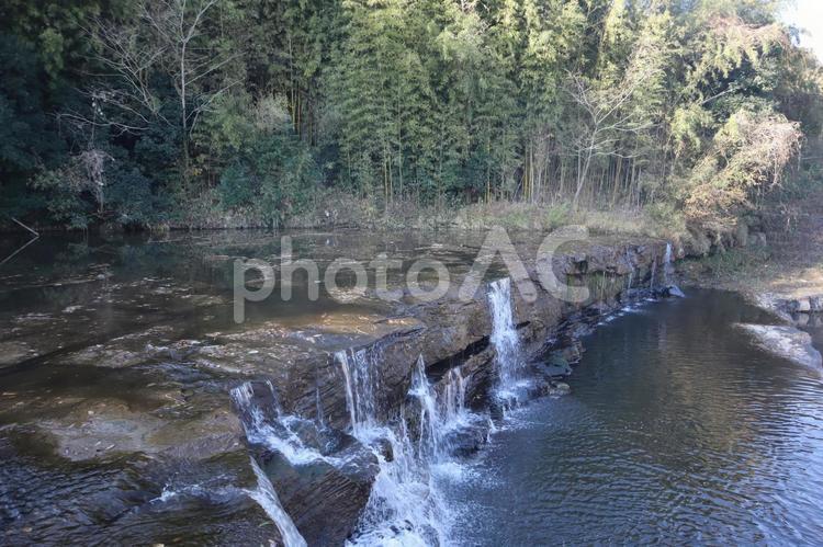 河辺の景色 川,風景,景色の写真素材