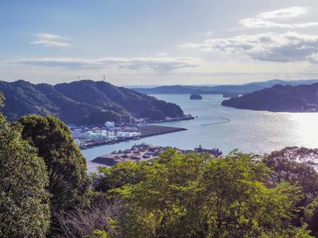 【高知県】高知市・五台山展望テラス 五台山展望テラス,展望台,高知市の写真素材