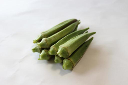 おくら　オクラ　陸蓮根 おくら,陸蓮根,緑の写真素材