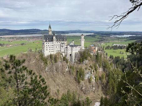 Photo, neuschwanstein, city, hohenschwangau, 