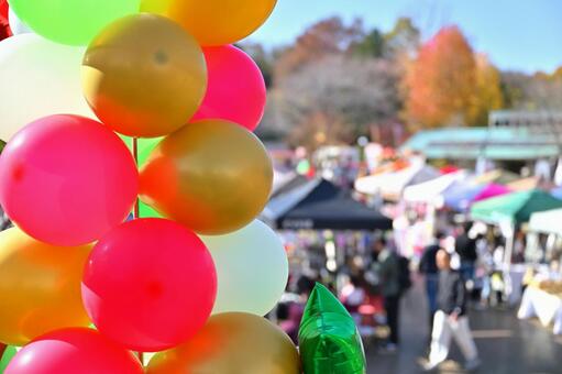 風船のディスプレー 風船,ディスプレー,カラフルの写真素材