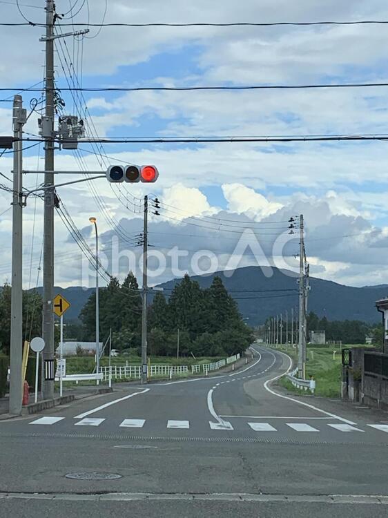 田舎の風景 空,電柱,田舎の写真素材