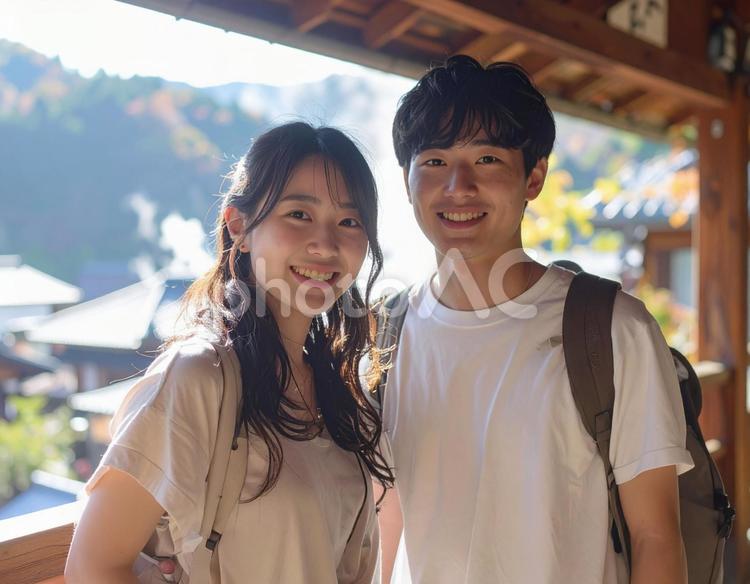 旅行のイメージ写真 男女,カップル,デートの写真素材