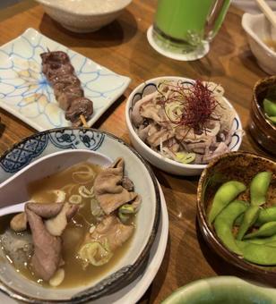 Photo, izakaya, gotowana mochi, ocet gatsupon, 