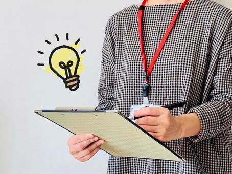 アイデアを書き込む アイデア,調査,女性の写真素材