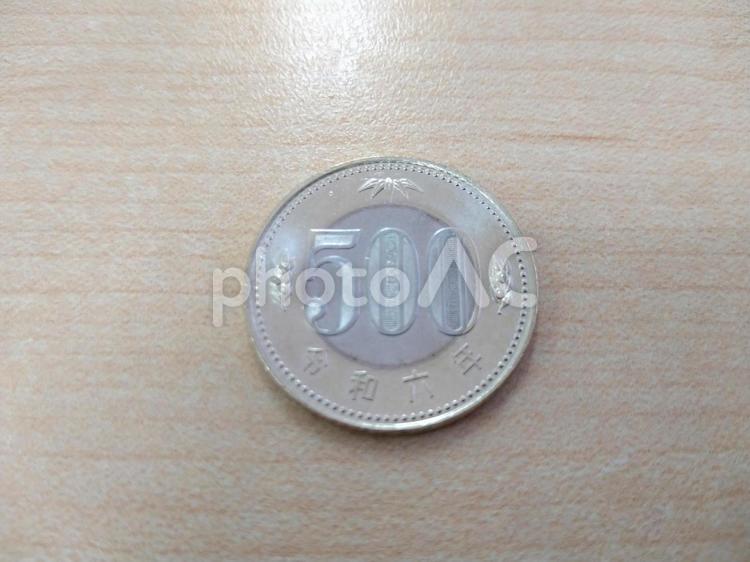 500円玉の表面 500円,玉,硬貨の写真素材