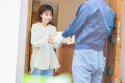 Photo, family, packet, deliver, 