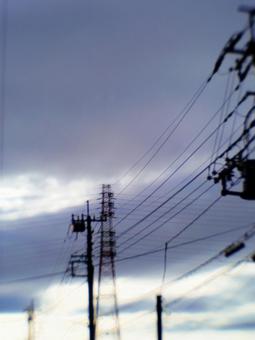 鉄塔がある風景 鉄塔がある風景の写真