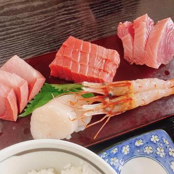 刺身盛り合わせ 刺身,マグロ,中トロの写真素材