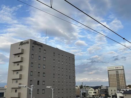 伊勢崎駅前　風景 伊勢崎駅前,風景,ホームの写真素材