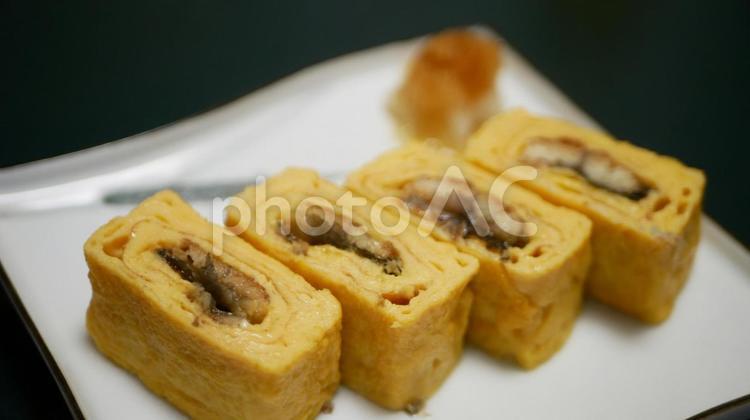 うまき、卵とうなぎの巻物 うまき,ウナギ,鰻の写真素材