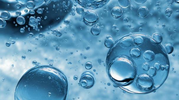 青の水の泡のイメージ 青の水の泡のイメージの写真