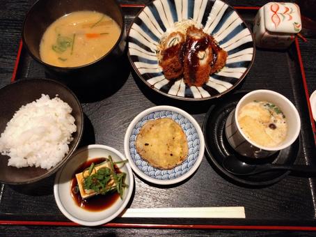 豚汁定食 和食,定食,ランチの写真素材