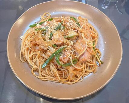 昔風ナポリタン パスタ,スパゲティ,ランチの写真素材