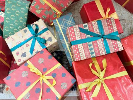 カラフルなクリスマスプレゼント クリスマス,贈り物,ギフトボックスの写真素材