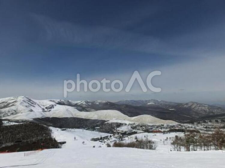 長野の冬景色 冬,冬景色,雪の写真素材