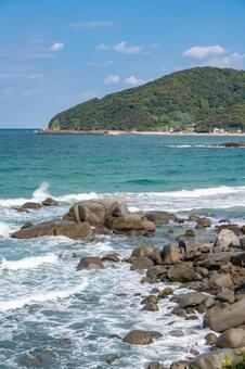 海岸沿いの風景 海,海岸,海岸沿いの写真素材