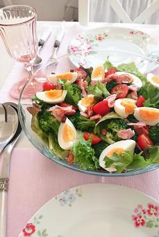 サラダ サラダ サラダ,野菜,鮮やかの写真素材