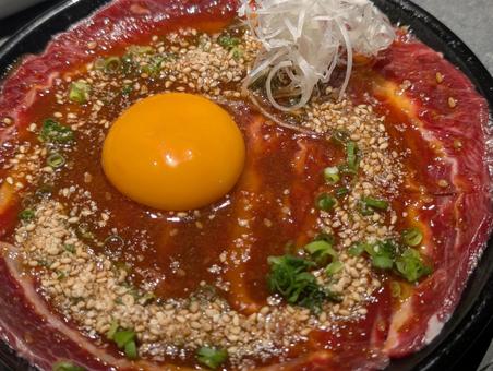 生ユッケ 生ユッケ 生ユッケ,牛肉,肉の写真素材