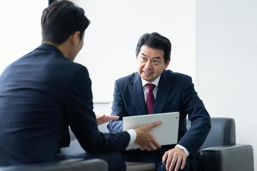 商談 商談 営業,商談,会議の写真素材