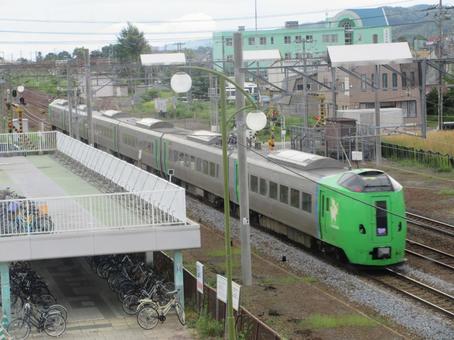 特急ライラック 特急ライラック 自由席,指定席,旭川の写真素材