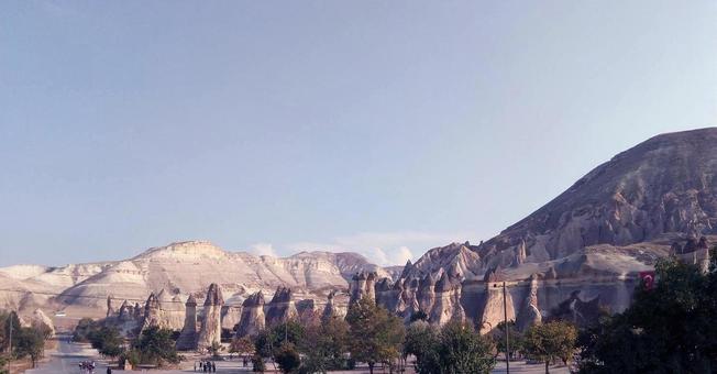 真人版卡帕多西亞山脊線和藍天, JPG 真人版卡帕多西亞山脊線和藍天, 国外, 土耳其, カッパドキア, JPG