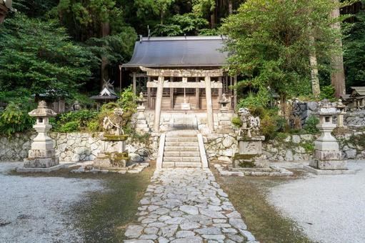 Main hall of Takamahiko Shrine in Nara, JPG
