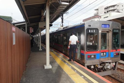 電車 電車 駅,ホーム,電車の写真素材
