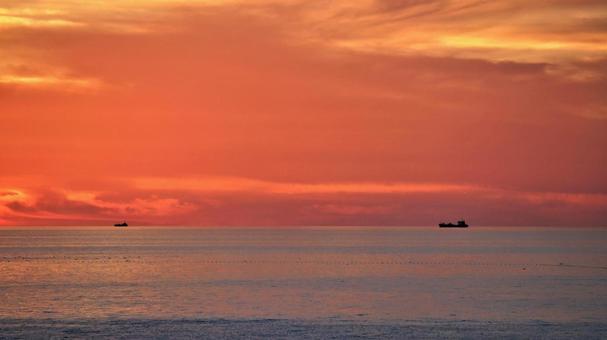 美しい夕焼け。の写真