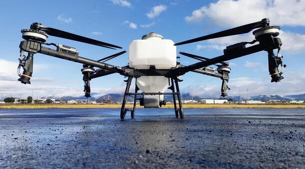 農薬散布ドローン「4」 ドローン,農薬散布,農業用ドローンの写真素材