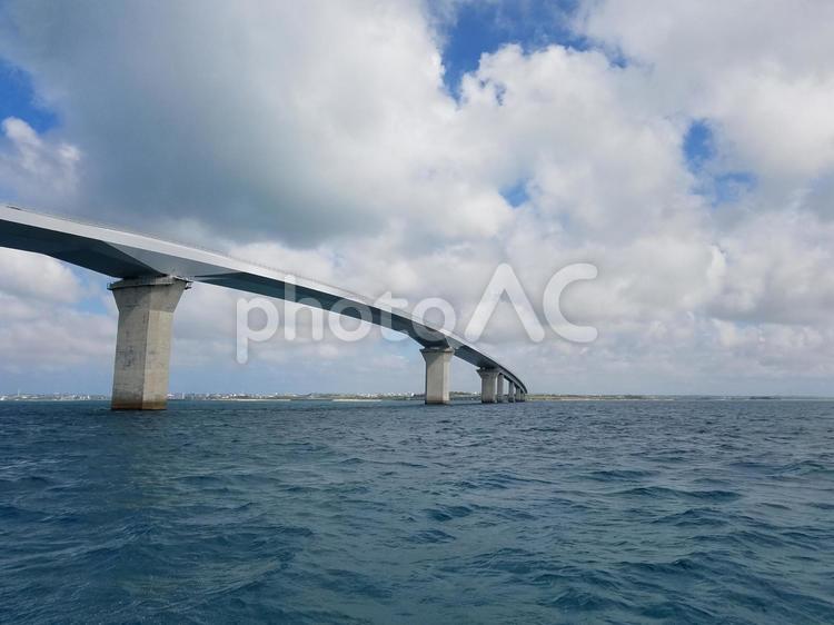 宮古島の伊良部大橋 宮古島,伊良部大橋,沖縄の写真素材