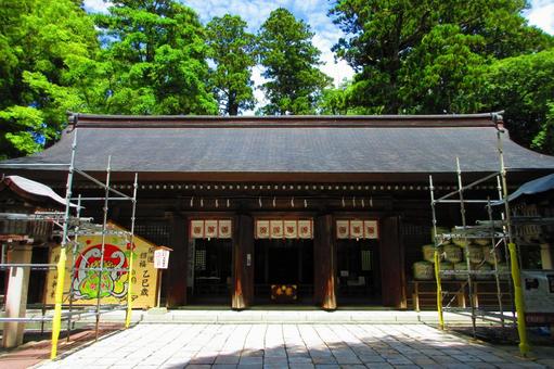 富山県-雄山神社-前立社壇-拝殿 富山県-雄山神社-前立社壇-拝殿 雄山神社,前立社壇,越中国の写真素材