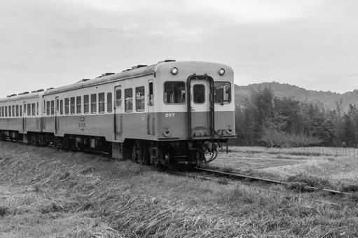 小湊鐵道 小湊鐵道,養老渓谷,キハ207の写真素材