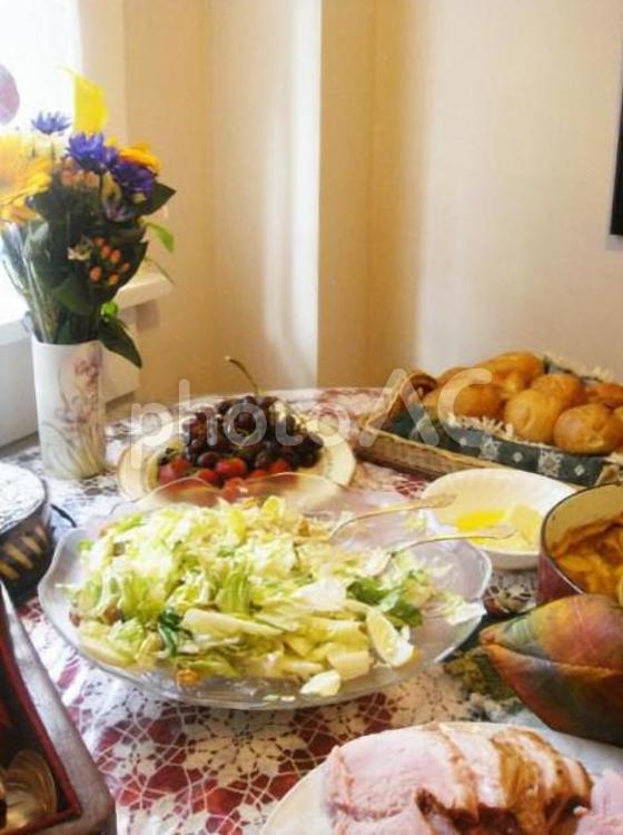 イースターのごちそう フード,イースター,食事の写真素材