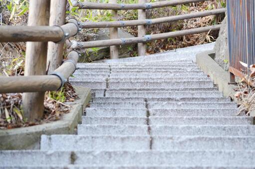 石の階段 石の階段 石,階段,手すりの写真素材