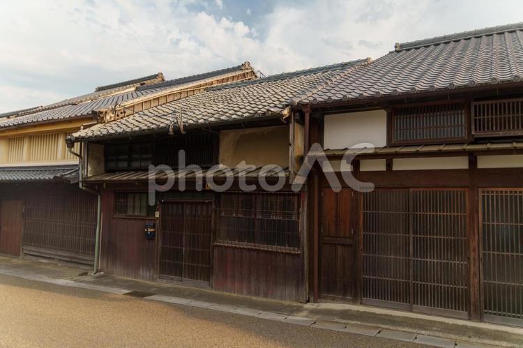 関宿、町屋の街並み 関宿,町屋,街並みの写真素材