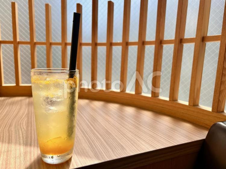 冷たいみかんソーダ みかんソーダ,冷たい,ドリンクの写真素材