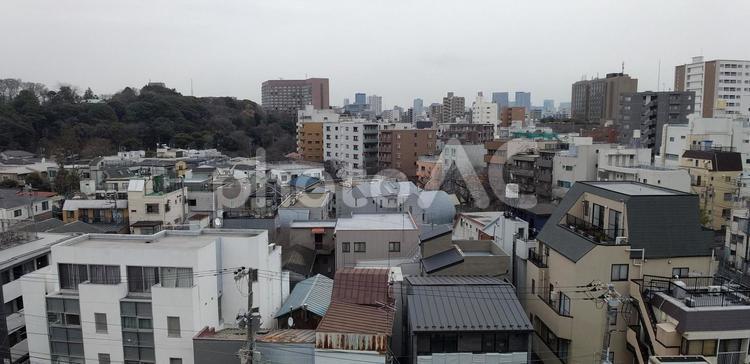 都会　高いところからの風景　　昼間 都会,街並み,密集の写真素材