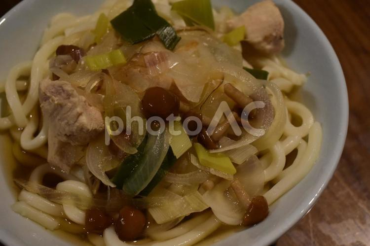 鶏肉と野菜のあったかうどん うどん,鶏肉,スープの写真素材
