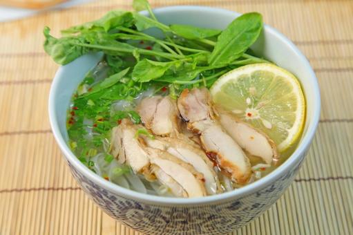 フォー フォー,平麺,米粉麺の写真素材