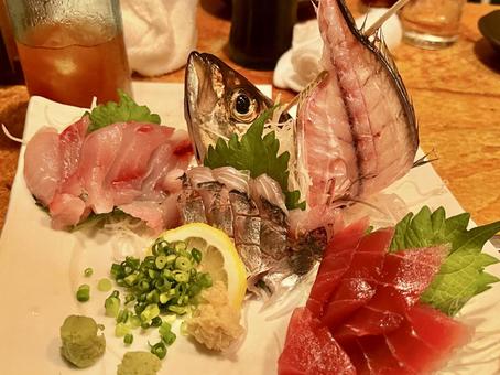 アジのお造り アジのお造りの写真