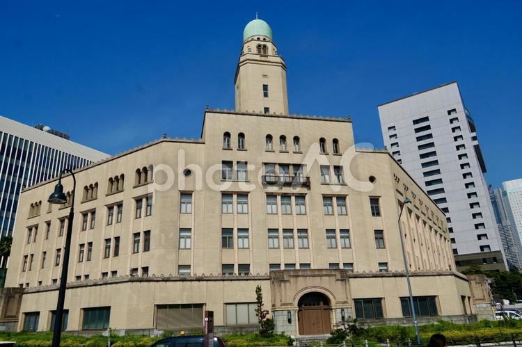 横浜税関・クイーンの塔 クイーンの塔,庁舎,ランドマークの写真素材
