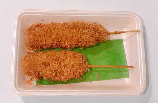 串かつ 串カツ,串揚げ,串の写真素材